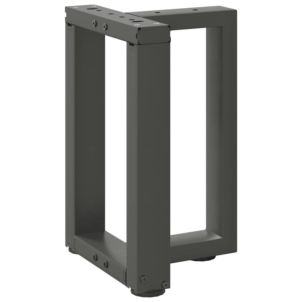 vidaXL Picioare pentru măsuță de cafea în formă de T, 2 buc., antracit, 28x25x(42-43) cm, oțel