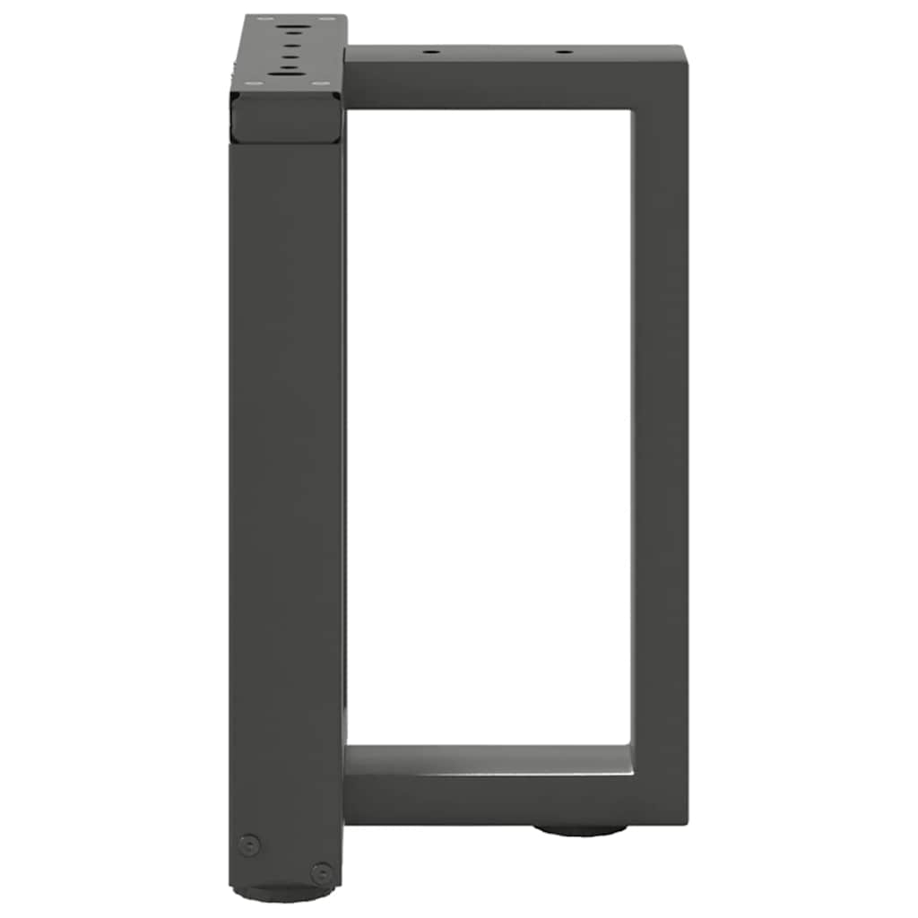 vidaXL Picioare pentru măsuță de cafea în formă de T, 2 buc., antracit, 28x25x(42-43) cm, oțel
