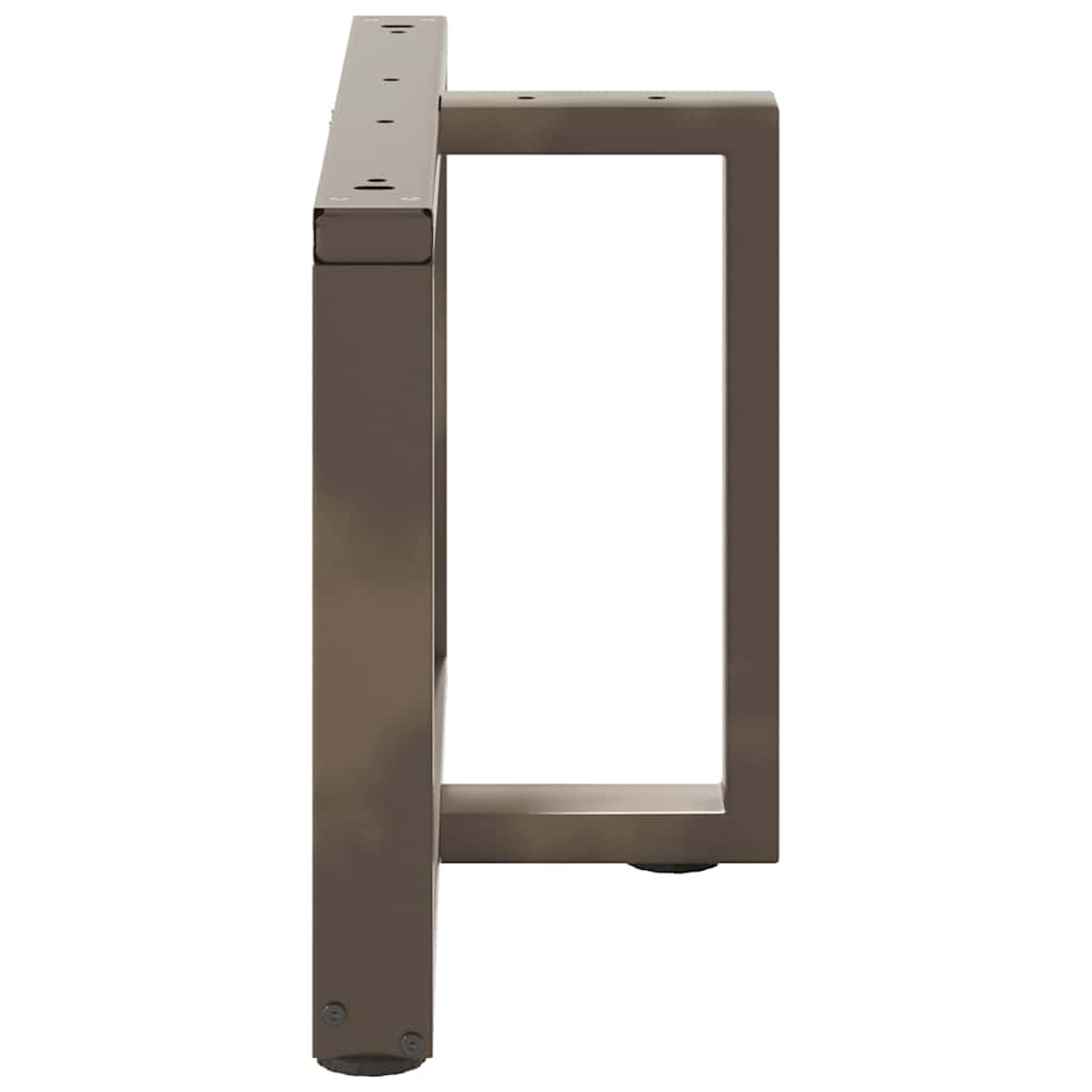 vidaXL Picioare pentru măsuță de cafea în formă de T, 2 buc., negru, 60x25x(42-43) cm, oțel vidaXL Picioare pentru măsuță de cafea în formă de T, 2 buc., negru, 60x25x(42-43) cm, oțel
