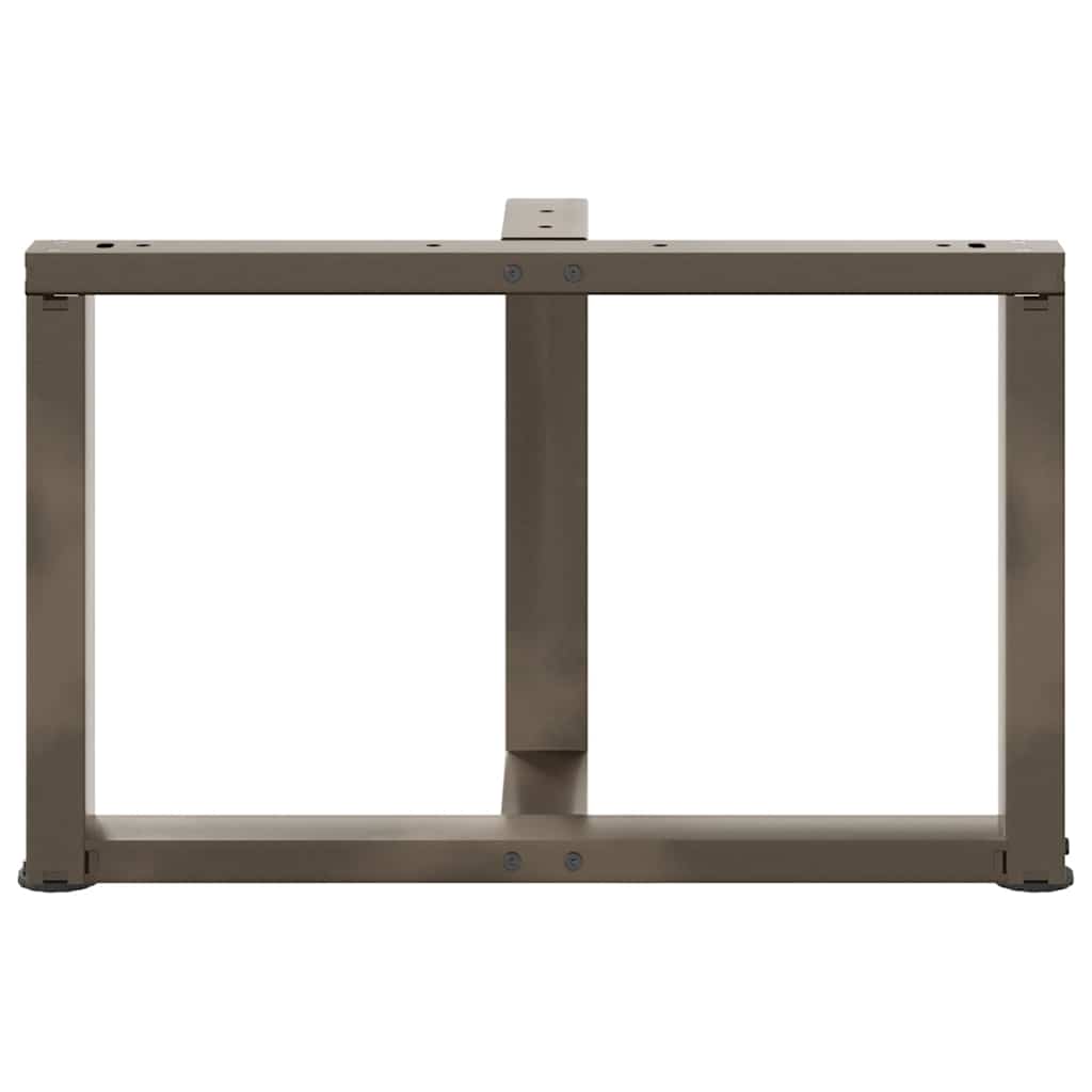 vidaXL Picioare pentru măsuță de cafea în formă de T, 2 buc., negru, 60x25x(42-43) cm, oțel vidaXL Picioare pentru măsuță de cafea în formă de T, 2 buc., negru, 60x25x(42-43) cm, oțel