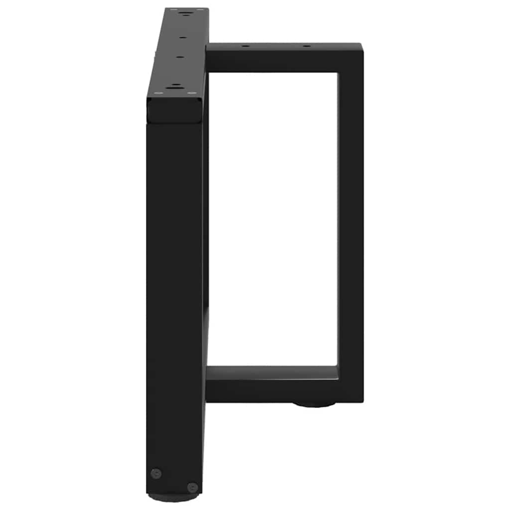 vidaXL Picioare pentru măsuță de cafea în formă de T, 2 buc., negru, 70x25x(42-43) cm, oțel vidaXL Picioare pentru măsuță de cafea în formă de T, 2 buc., negru, 70x25x(42-43) cm, oțel