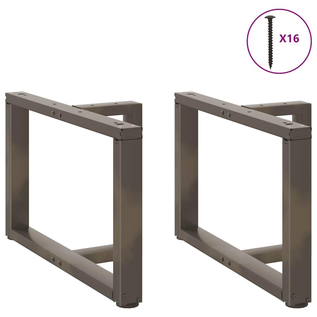 vidaXL Picioare pentru măsuță de cafea în formă de T, 2 buc., negru, 70x25x(42-43) cm, oțel vidaXL Picioare pentru măsuță de cafea în formă de T, 2 buc., negru, 70x25x(42-43) cm, oțel