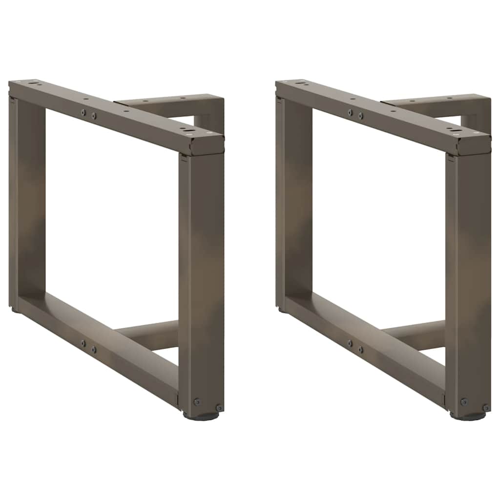 vidaXL Picioare pentru măsuță de cafea în formă de T, 2 buc., negru, 70x25x(42-43) cm, oțel vidaXL Picioare pentru măsuță de cafea în formă de T, 2 buc., negru, 70x25x(42-43) cm, oțel