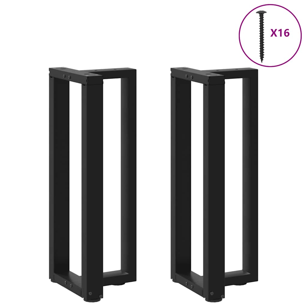 vidaXL Picioare de masă consolă în formă de T, 2 buc., negru, 25x28x(72-73) cm, oțel vidaXL Picioare de masă consolă în formă de T, 2 buc., negru, 25x28x(72-73) cm, oțel