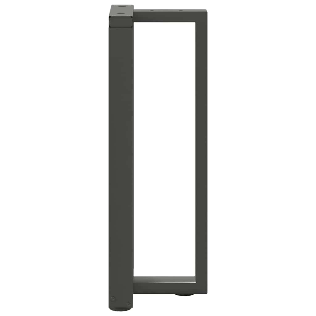 vidaXL Picioare de masă consolă în formă de T, 2 buc., antracit, 25x28x(72-73) cm, oțel