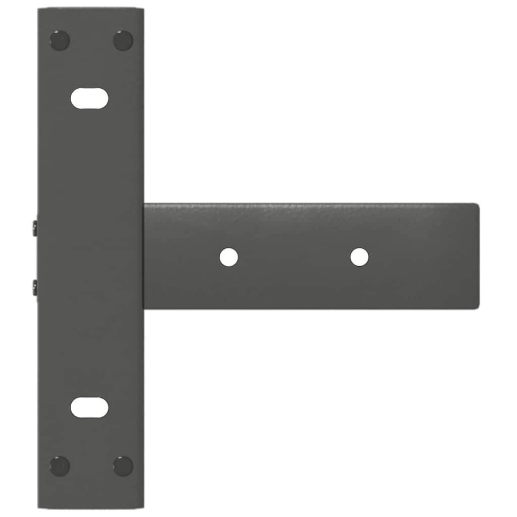 vidaXL Picioare de masă consolă în formă de T, 2 buc., antracit, 25x28x(72-73) cm, oțel