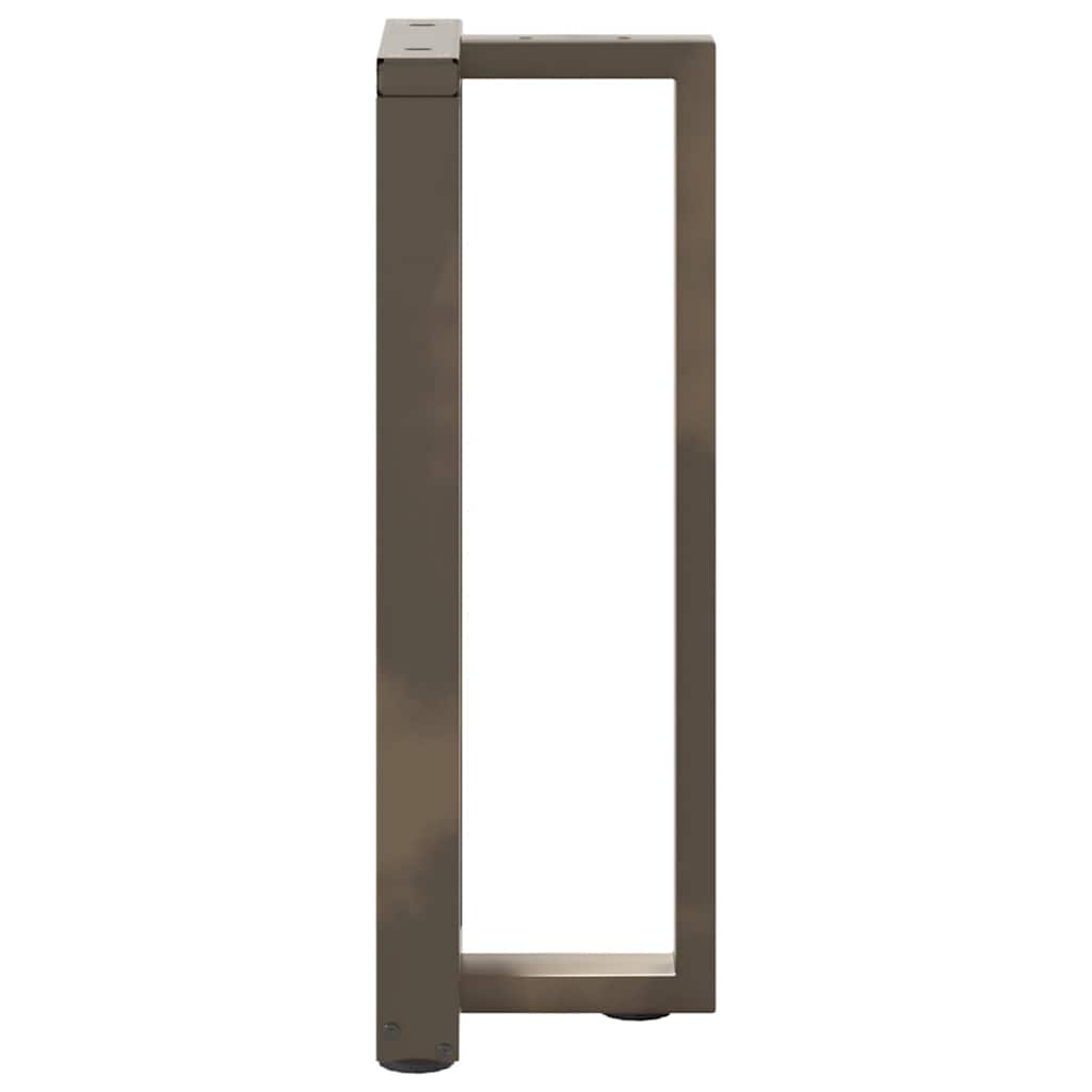vidaXL Picioare de masă consolă în formă de T, 2 buc., negru, 25x28x(72-73) cm, oțel