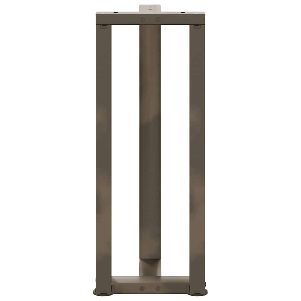 vidaXL Picioare de masă consolă în formă de T, 2 buc., negru, 25x28x(72-73) cm, oțel