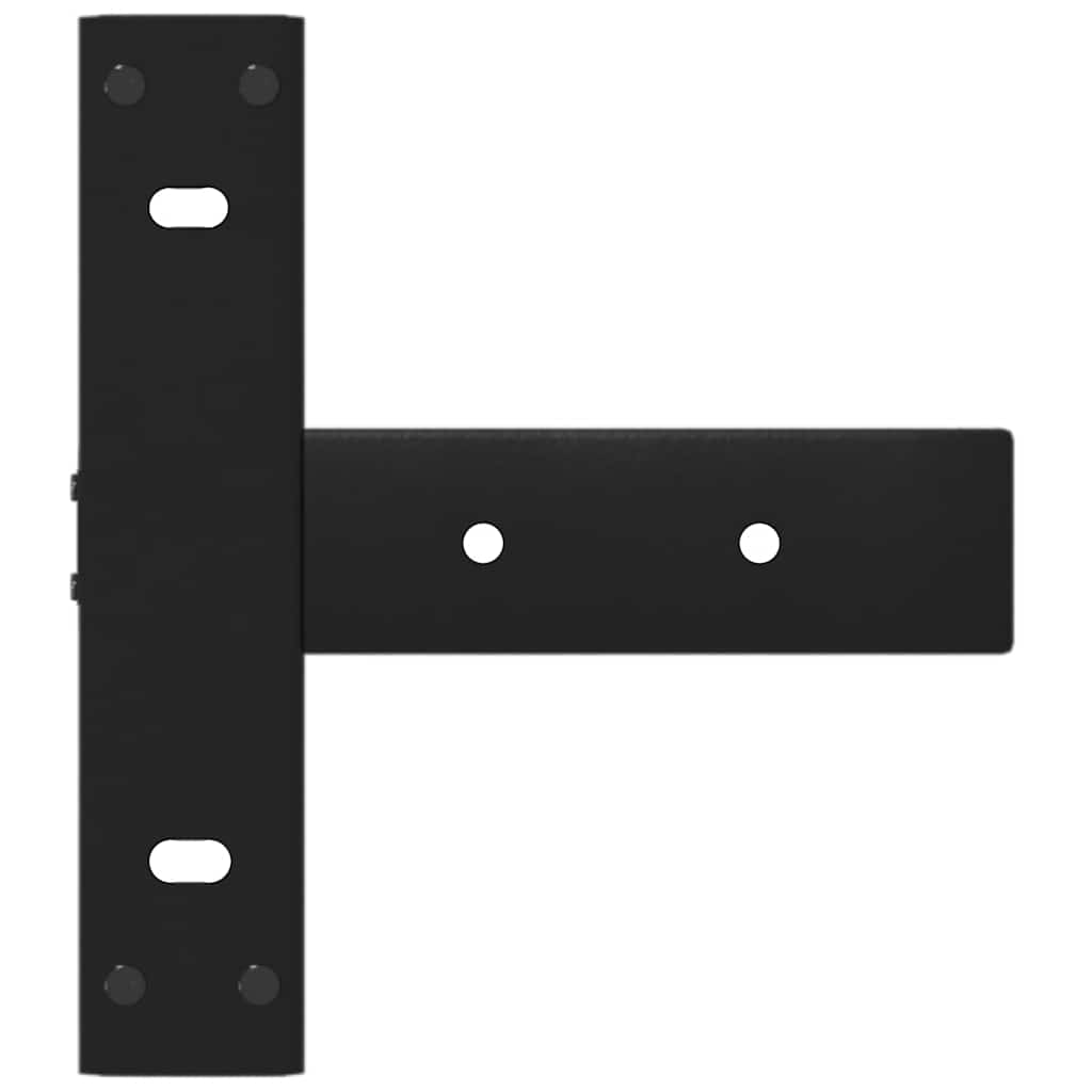 vidaXL Picioare de masă consolă în formă de T, 2 buc., negru, 38x25x(72-73) cm, oțel