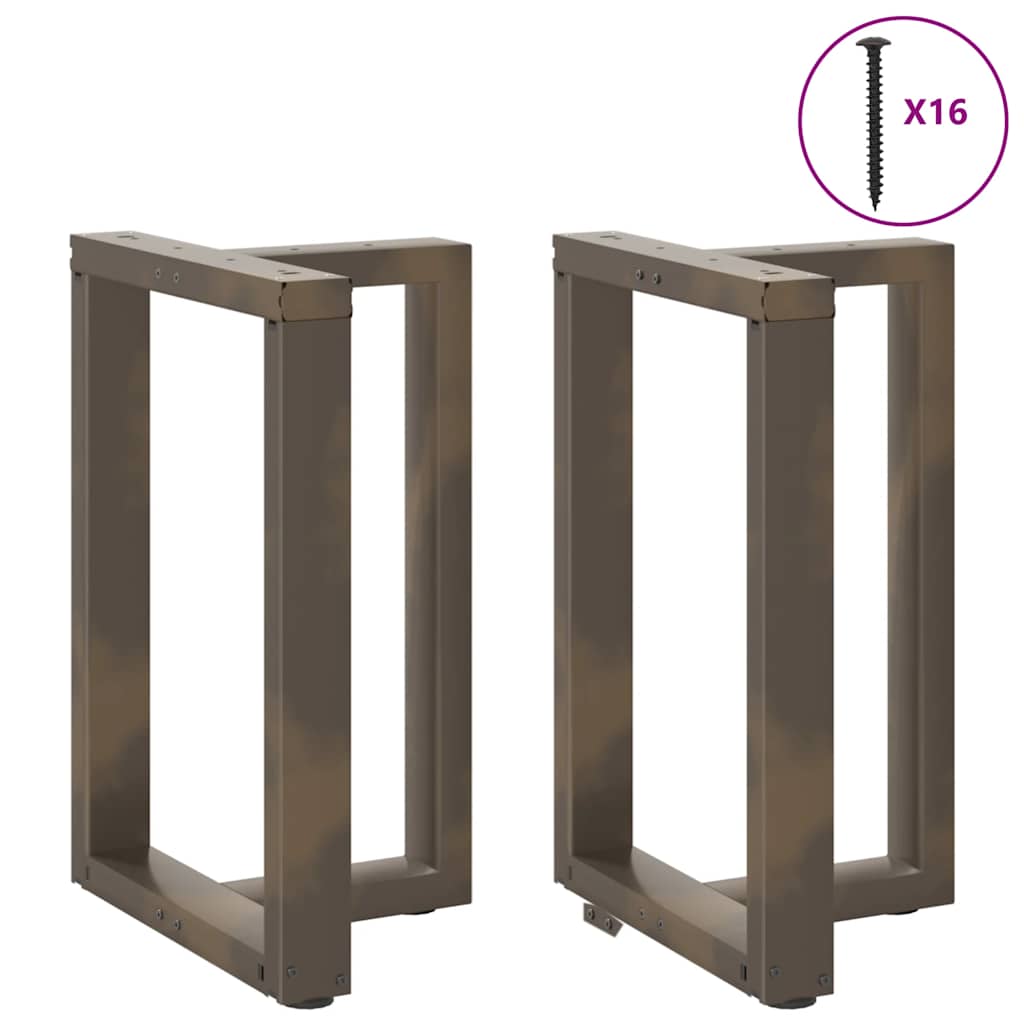 vidaXL Picioare de masă în formă de T, 2 buc., negru, 50x35x(72-73) cm, oțel vidaXL Picioare de masă în formă de T, 2 buc., negru, 50x35x(72-73) cm, oțel