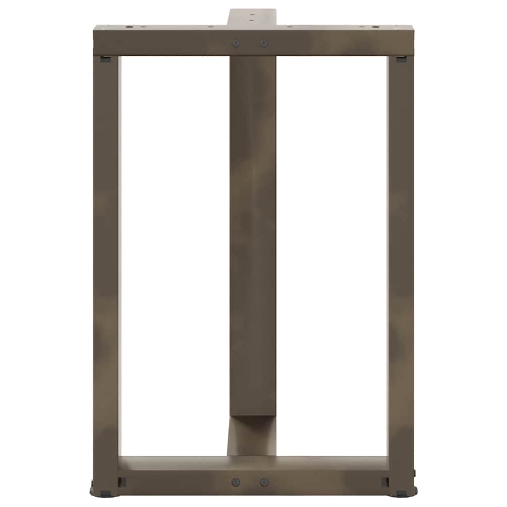 vidaXL Picioare de masă în formă de T, 2 buc., negru, 50x35x(72-73) cm, oțel vidaXL Picioare de masă în formă de T, 2 buc., negru, 50x35x(72-73) cm, oțel
