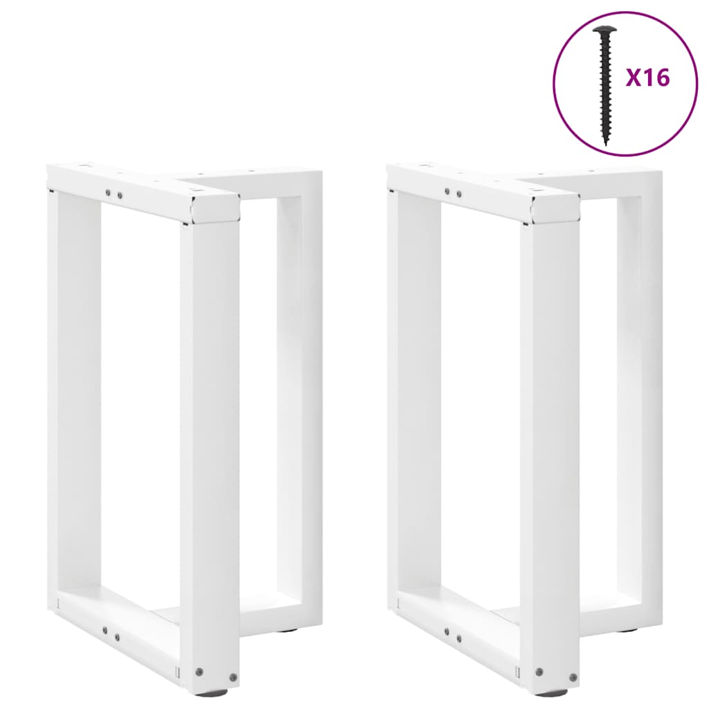 vidaXL Picioare de masă în formă de T, 2 buc., alb, 60x35x(72-73) cm, oțel vidaXL Picioare de masă în formă de T, 2 buc., alb, 60x35x(72-73) cm, oțel