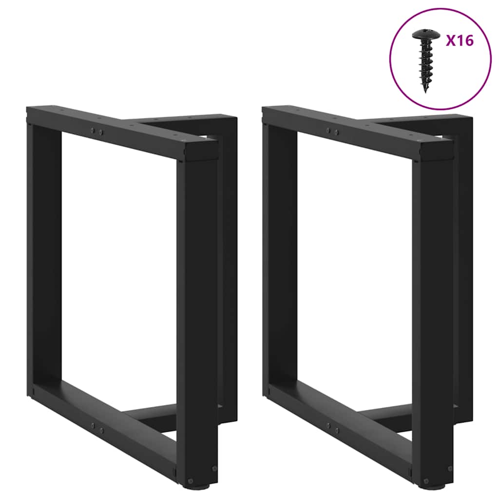 vidaXL Picioare de masă în formă de T, 2 buc., negru, 70x35x(72-73) cm, oțel vidaXL Picioare de masă în formă de T, 2 buc., negru, 70x35x(72-73) cm, oțel
