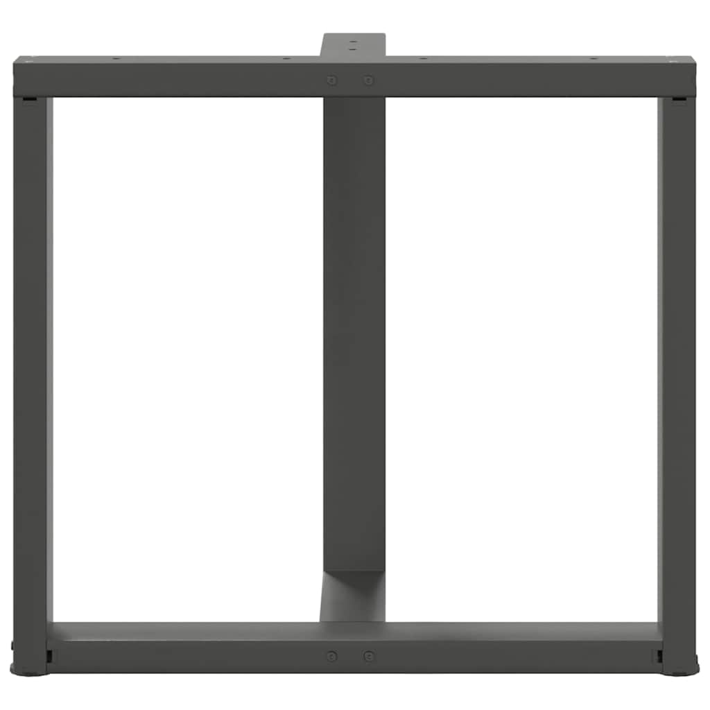 vidaXL Picioare de masă în formă de T, 2 buc., antracit, 70x35x(72-73) cm, oțel vidaXL Picioare de masă în formă de T, 2 buc., antracit, 70x35x(72-73) cm, oțel