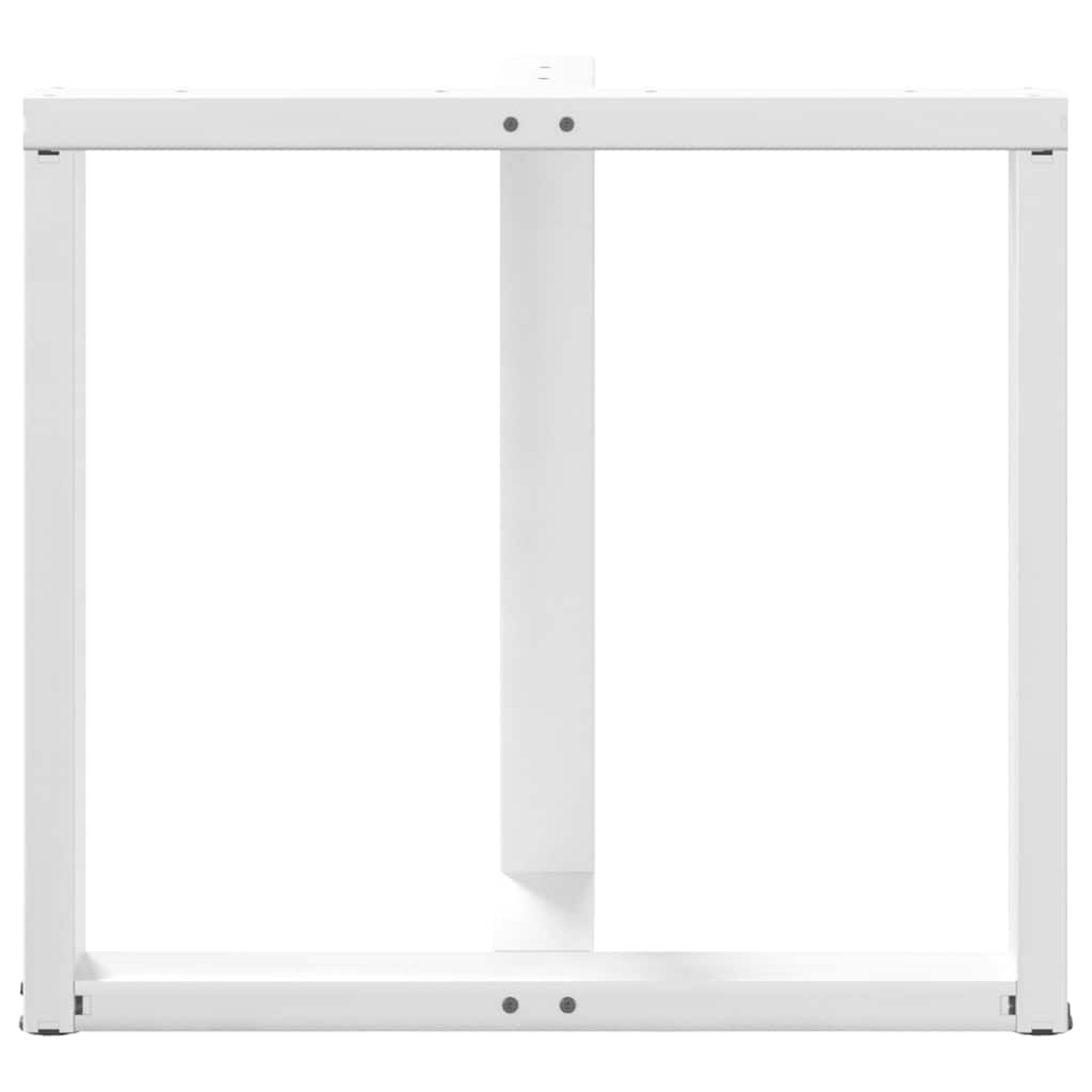 vidaXL Picioare de masă în formă de T, 2 buc., alb, 80x35x(72-73) cm, oțel vidaXL Picioare de masă în formă de T, 2 buc., alb, 80x35x(72-73) cm, oțel