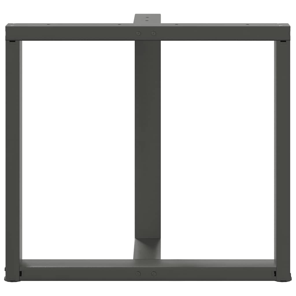 vidaXL Picioare de masă în formă de T, 2 buc., antracit, 80x35x(72-73) cm, oțel