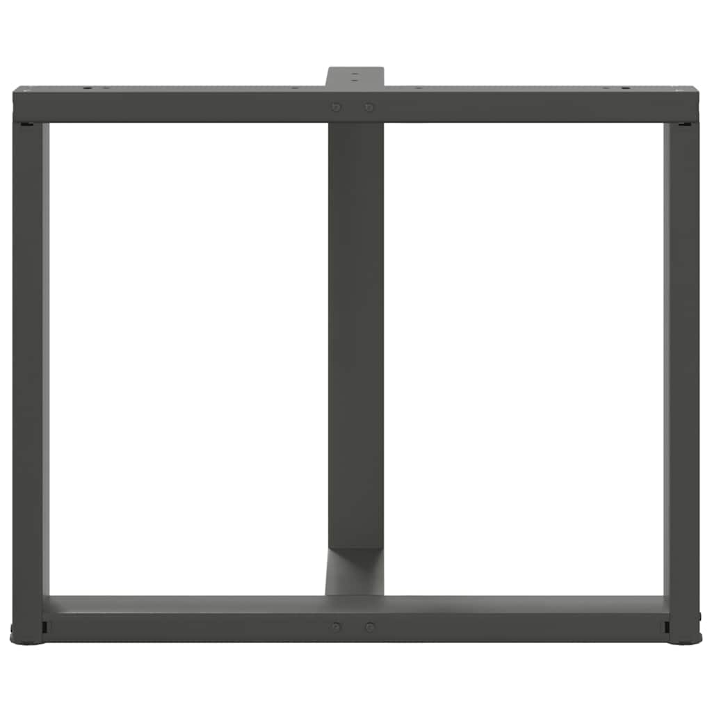 vidaXL Picioare de masă în formă de T, 2 buc., antracit, 100x35x(72-73) cm, oțel vidaXL Picioare de masă în formă de T, 2 buc., antracit, 100x35x(72-73) cm, oțel