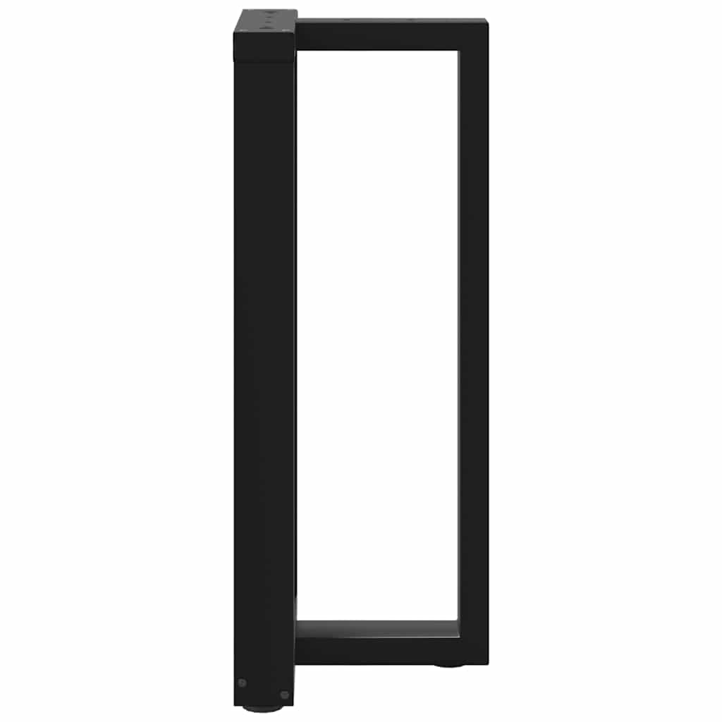 vidaXL Picioare de masă de bar în formă de T, 2 buc., negru, 40x35x(90-91) cm, oțel