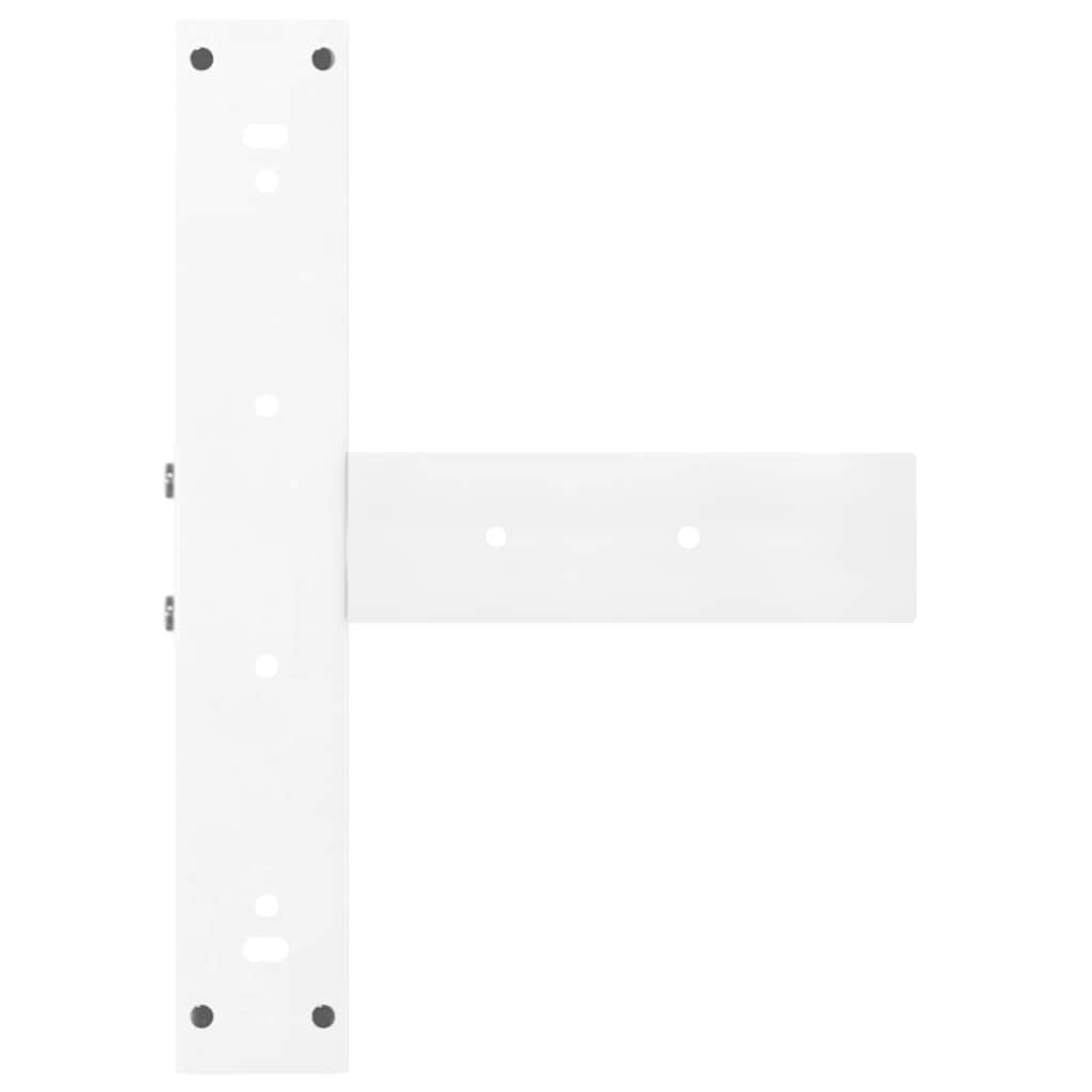 vidaXL Picioare de masă de bar în formă de T, 2 buc., alb, 40x35x(90-91) cm, oțel