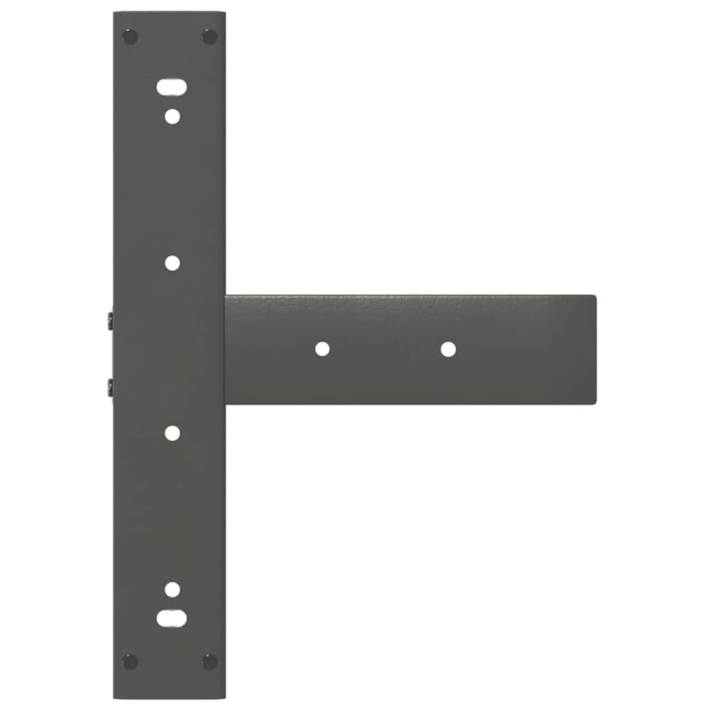 vidaXL Picioare de masă de bar în formă de T, 2 buc., antracit, 40x35x(90-91) cm, oțel