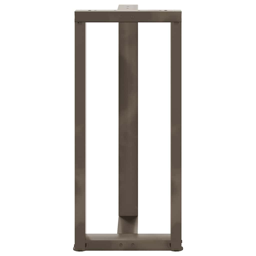 vidaXL Picioare de masă de bar în formă de T, 2 buc., negru, 40x35x(90-91) cm, oțel