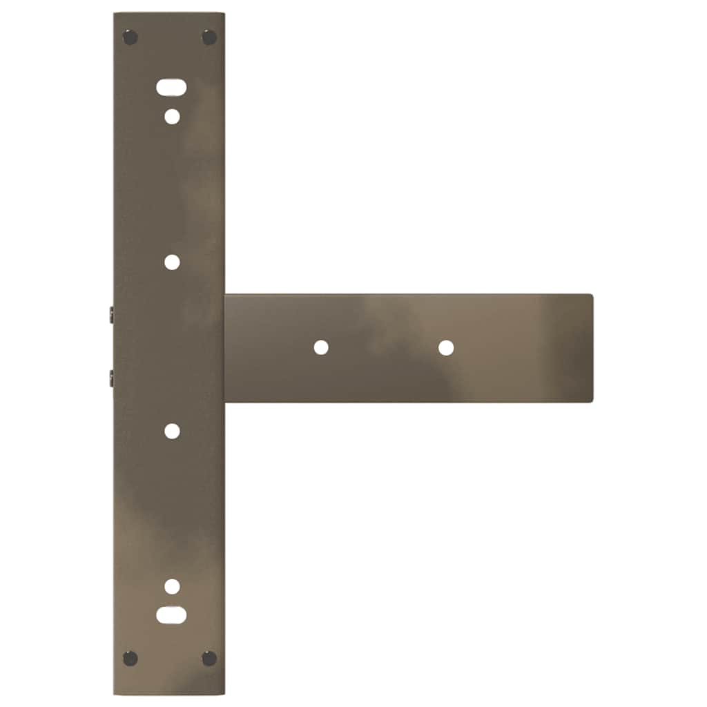 vidaXL Picioare de masă de bar în formă de T, 2 buc., negru, 40x35x(90-91) cm, oțel