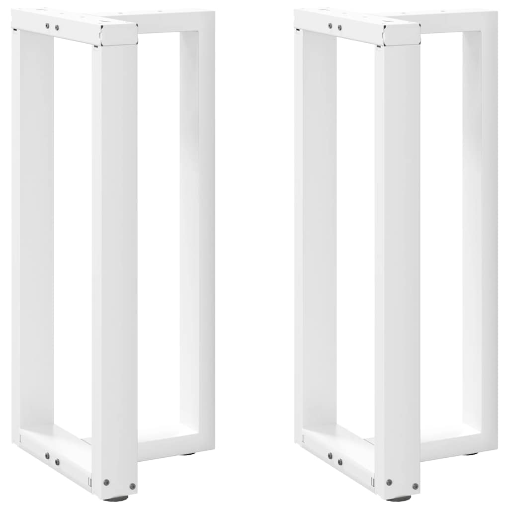 vidaXL Picioare de masă de bar în formă de T, 2 buc., alb, 50x35x(90-91) cm, oțel