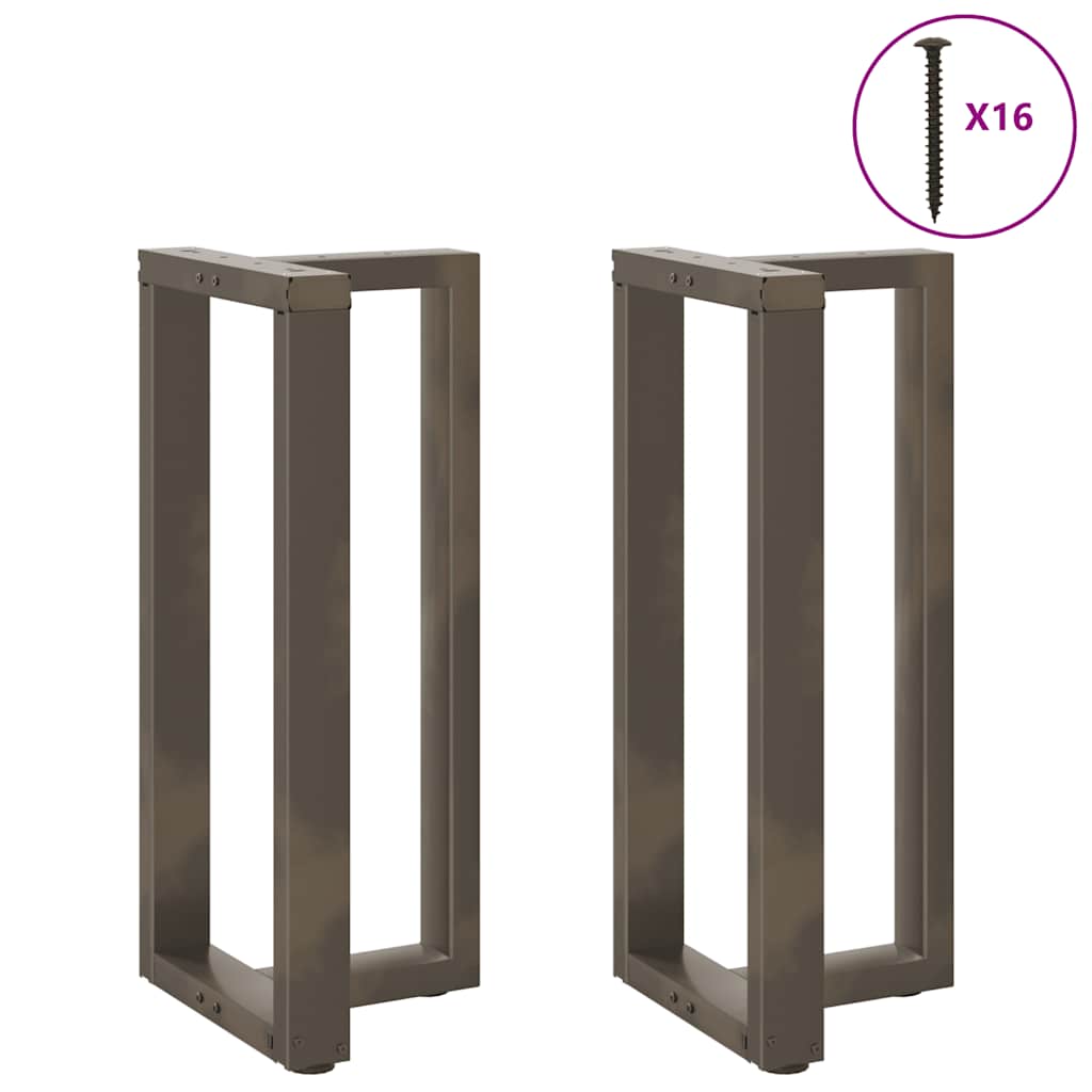 vidaXL Picioare de masă de bar în formă de T, 2 buc., negru, 50x35x(90-91) cm, oțel vidaXL Picioare de masă de bar în formă de T, 2 buc., negru, 50x35x(90-91) cm, oțel