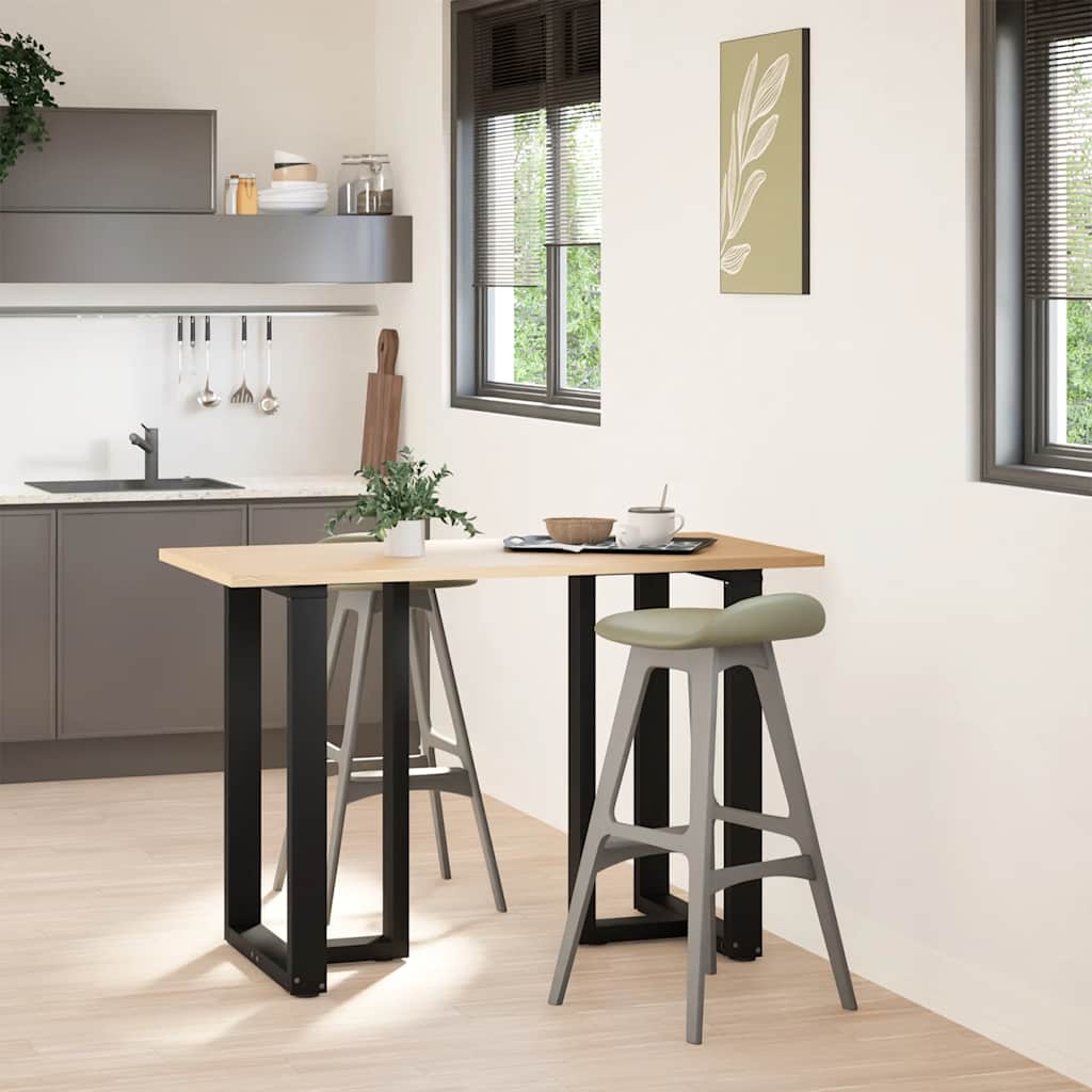 vidaXL Picioare de masă de bar în formă de T, 2 buc., negru, 60x35x(90-91) cm, oțel vidaXL Picioare de masă de bar în formă de T, 2 buc., negru, 60x35x(90-91) cm, oțel
