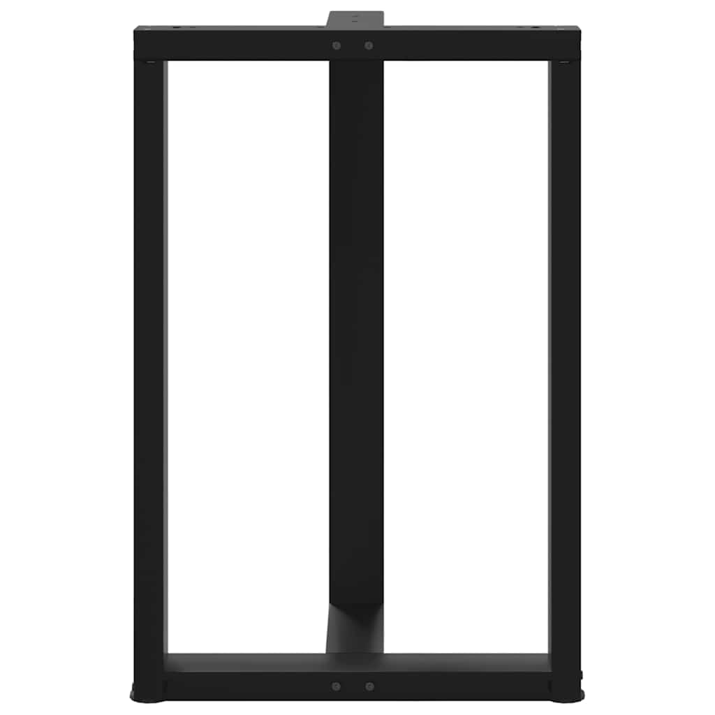vidaXL Picioare de masă de bar în formă de T, 2 buc., negru, 60x35x(90-91) cm, oțel vidaXL Picioare de masă de bar în formă de T, 2 buc., negru, 60x35x(90-91) cm, oțel