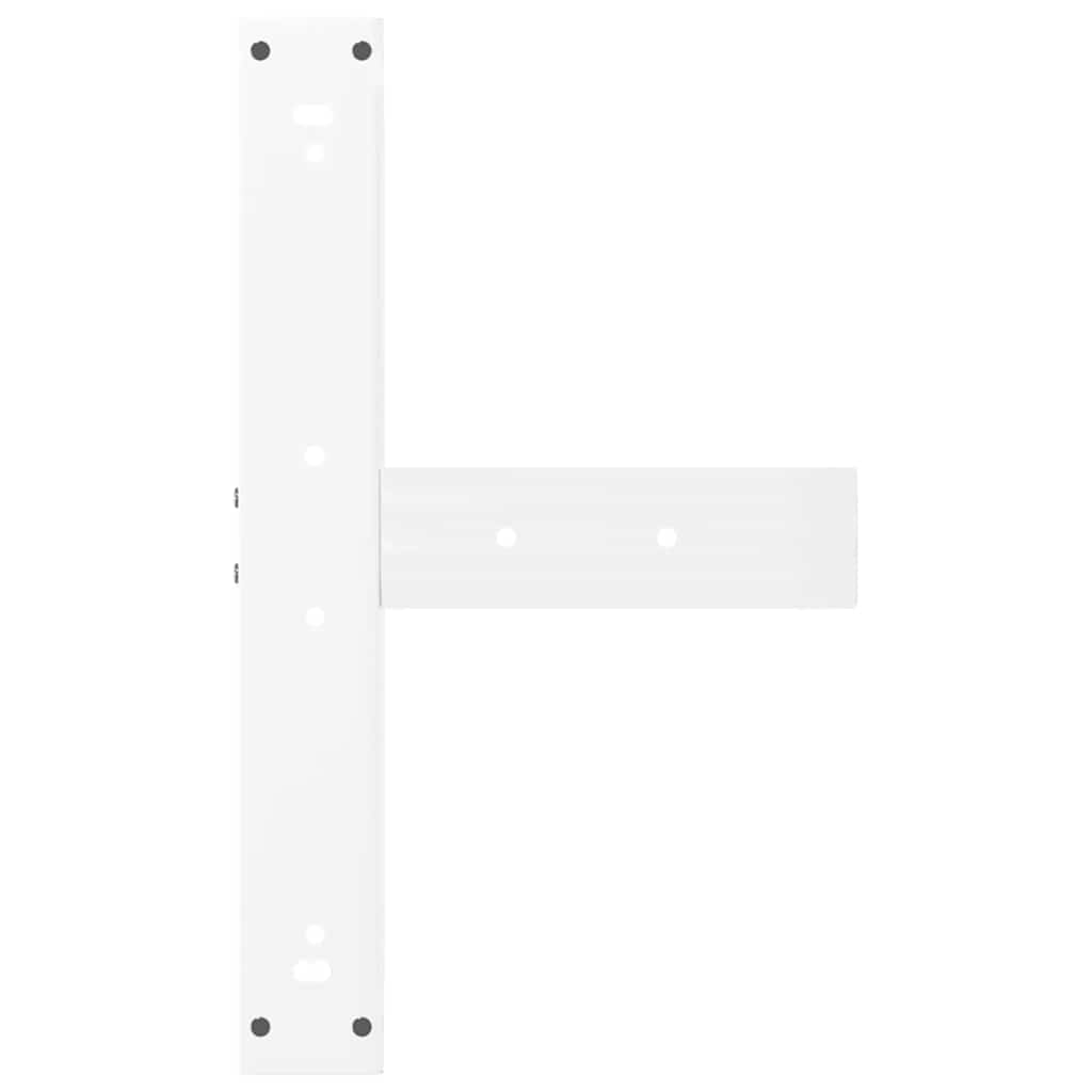 vidaXL Picioare de masă de bar în formă de T, 2 buc., alb, 60x35x(90-91) cm, oțel vidaXL Picioare de masă de bar în formă de T, 2 buc., alb, 60x35x(90-91) cm, oțel