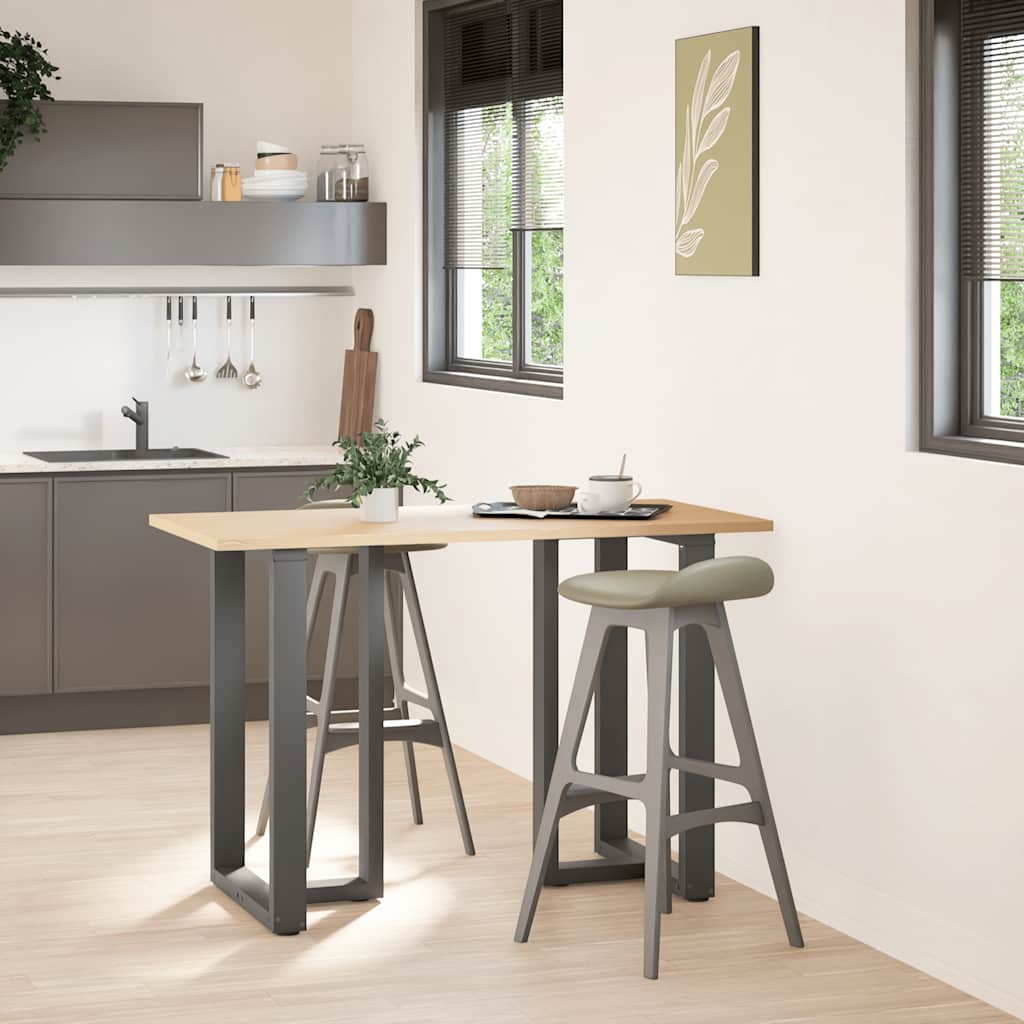 vidaXL Picioare de masă de bar în formă de T, 2 buc., antracit, 60x35x(90-91) cm, oțel vidaXL Picioare de masă de bar în formă de T, 2 buc., antracit, 60x35x(90-91) cm, oțel