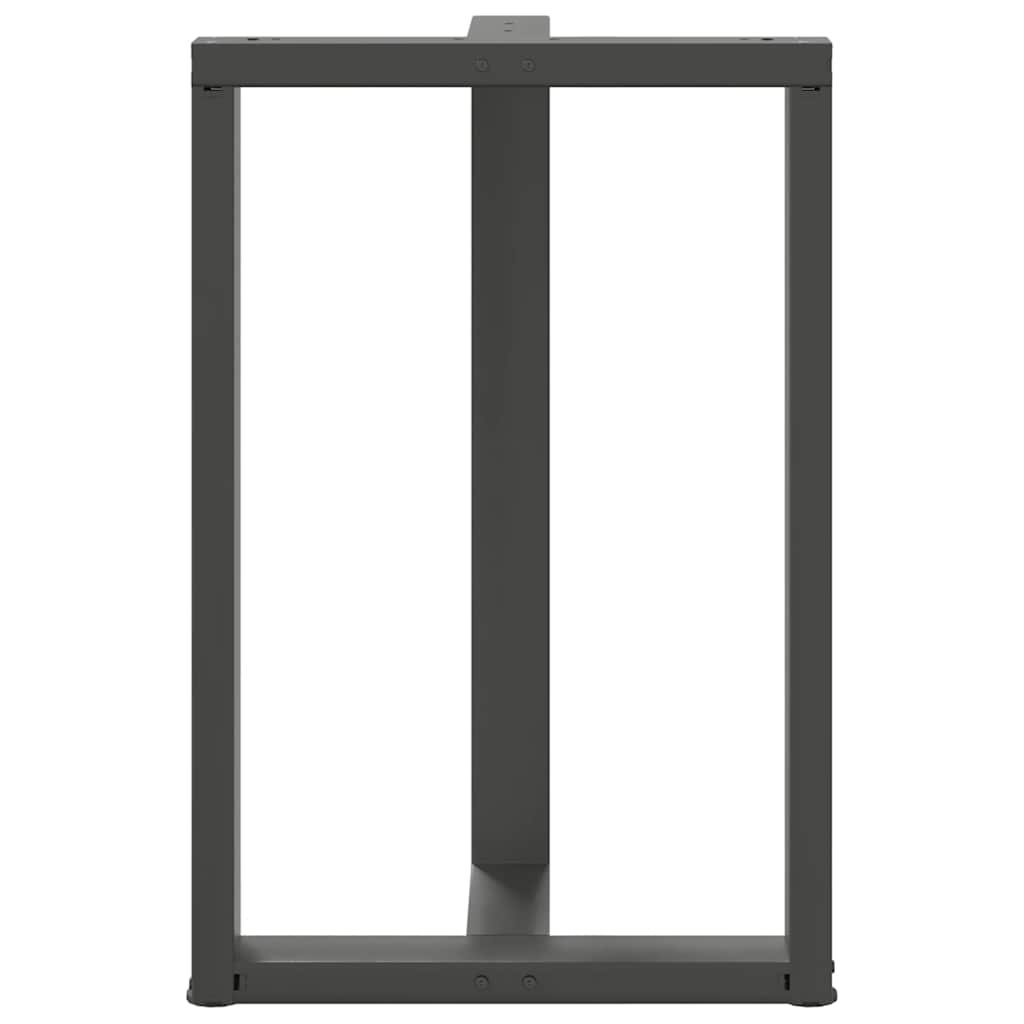 vidaXL Picioare de masă de bar în formă de T, 2 buc., antracit, 60x35x(90-91) cm, oțel vidaXL Picioare de masă de bar în formă de T, 2 buc., antracit, 60x35x(90-91) cm, oțel