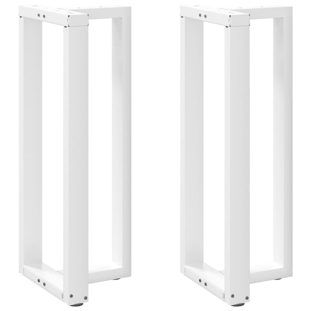 vidaXL Picioare de masă de bar în formă de T, 2 buc., alb, 40x35x(100-101) cm, oțel vidaXL Picioare de masă de bar în formă de T, 2 buc., alb, 40x35x(100-101) cm, oțel