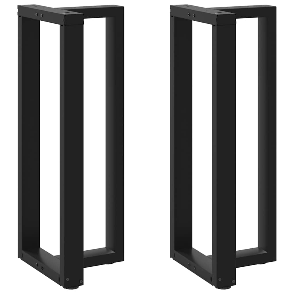 vidaXL Picioare de masă de bar în formă de T, 2 buc., negru, 50x35x(100-101) cm, oțel vidaXL Picioare de masă de bar în formă de T, 2 buc., negru, 50x35x(100-101) cm, oțel
