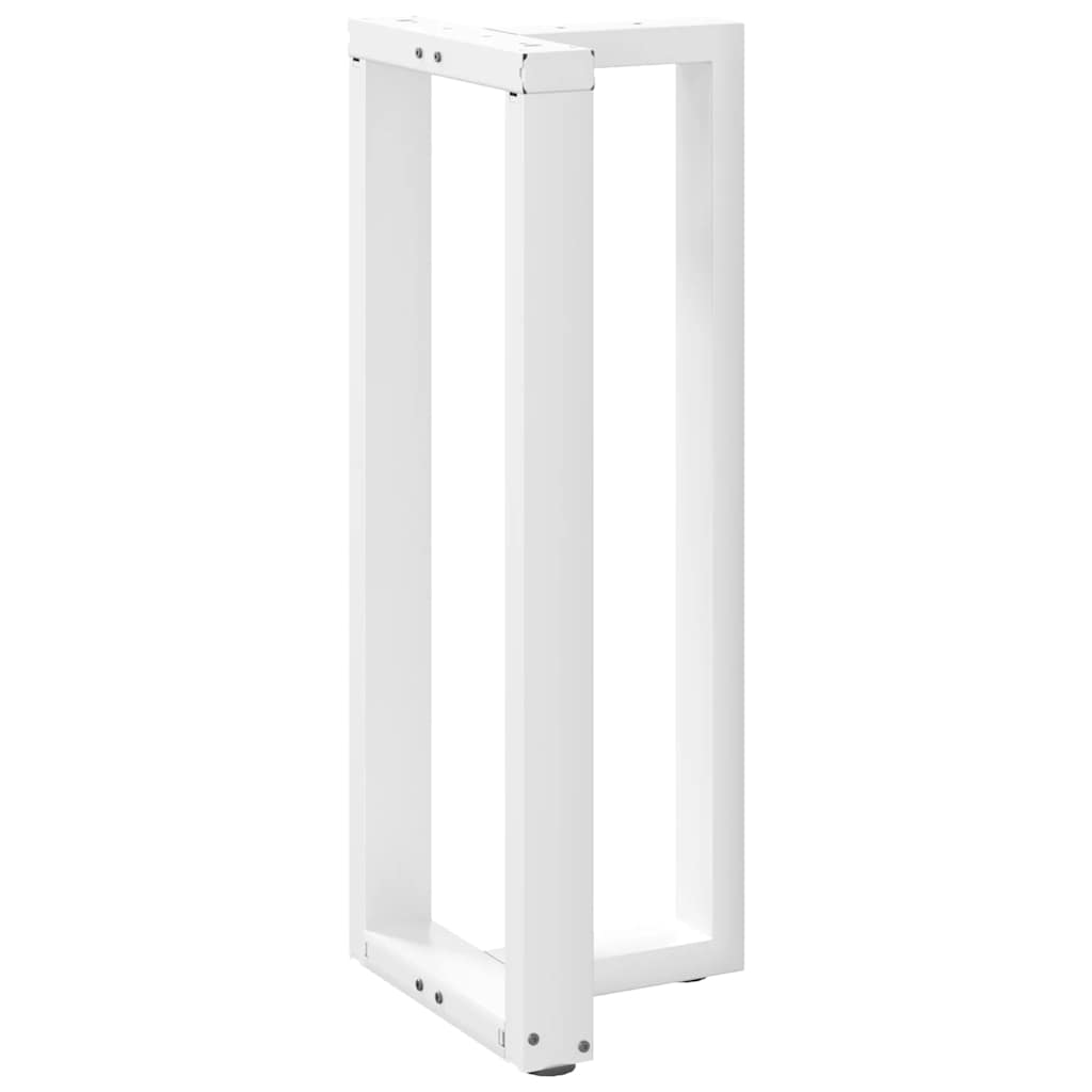 vidaXL Picioare de masă de bar în formă de T, 2 buc., alb, 50x35x(100-101) cm, oțel