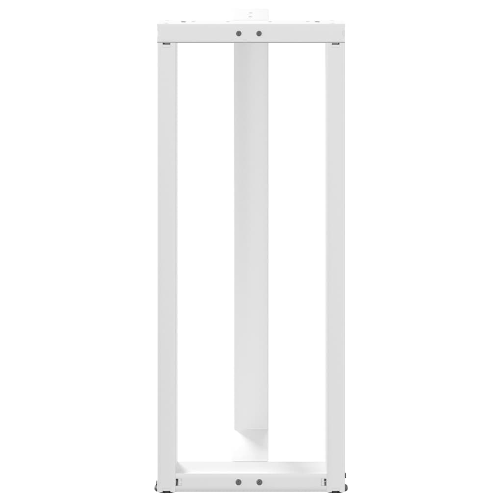 vidaXL Picioare de masă de bar în formă de T, 2 buc., alb, 50x35x(100-101) cm, oțel