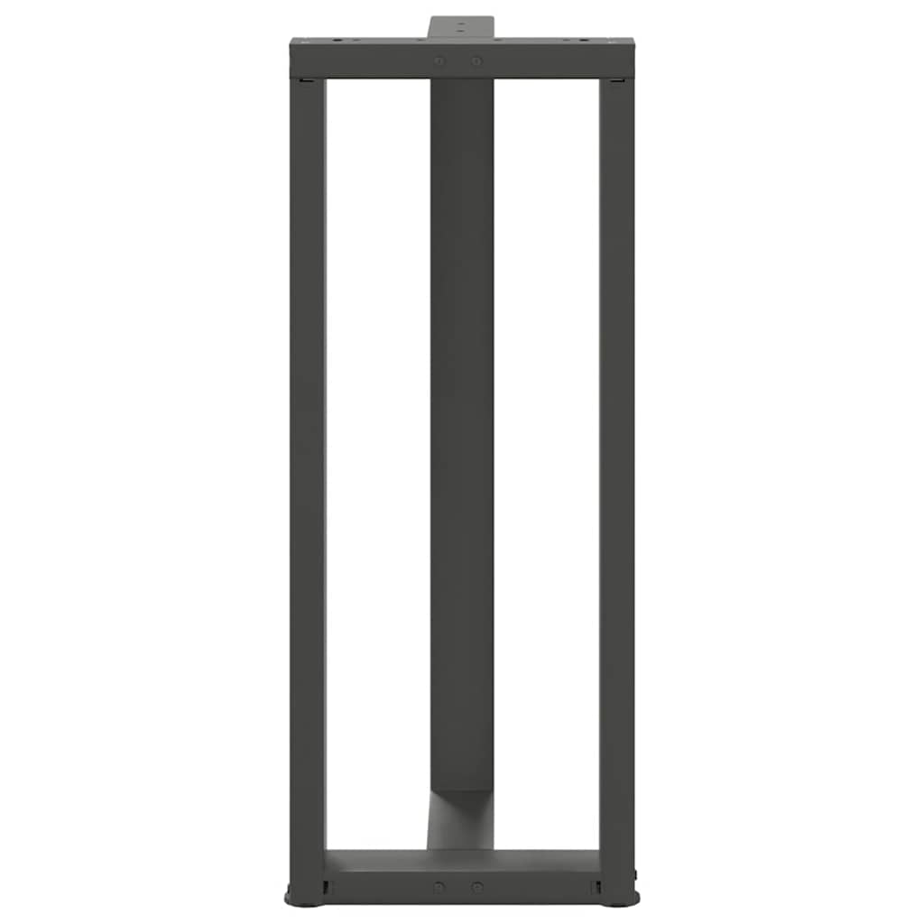 vidaXL Picioare de masă de bar în formă de T, 2 buc., antracit, 50x35x(100-101) cm, oțel vidaXL Picioare de masă de bar în formă de T, 2 buc., antracit, 50x35x(100-101) cm, oțel