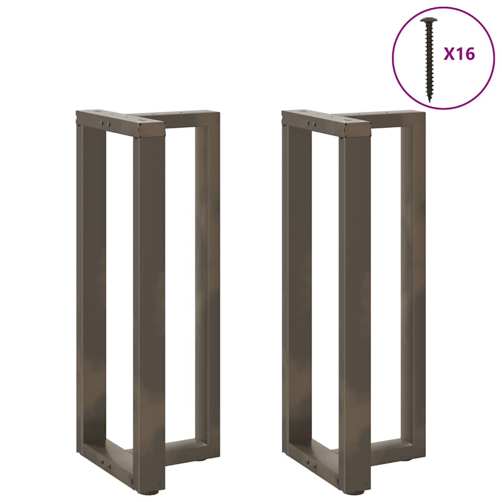 vidaXL Picioare de masă de bar în formă de T, 2 buc., negru, 50x35x(100-101) cm, oțel vidaXL Picioare de masă de bar în formă de T, 2 buc., negru, 50x35x(100-101) cm, oțel