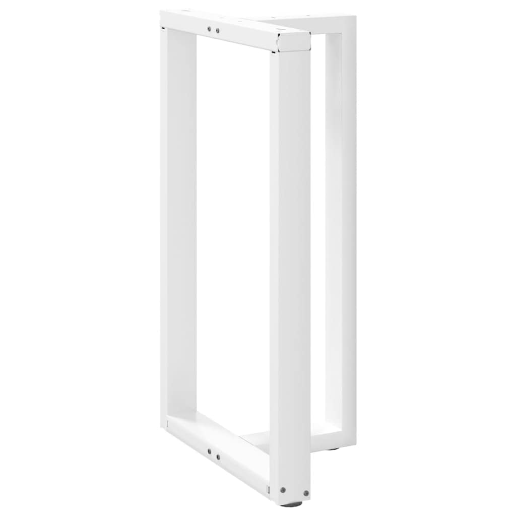 vidaXL Picioare de masă de bar în formă de T, 2 buc., alb, 60x35x(100-101) cm, oțel vidaXL Picioare de masă de bar în formă de T, 2 buc., alb, 60x35x(100-101) cm, oțel