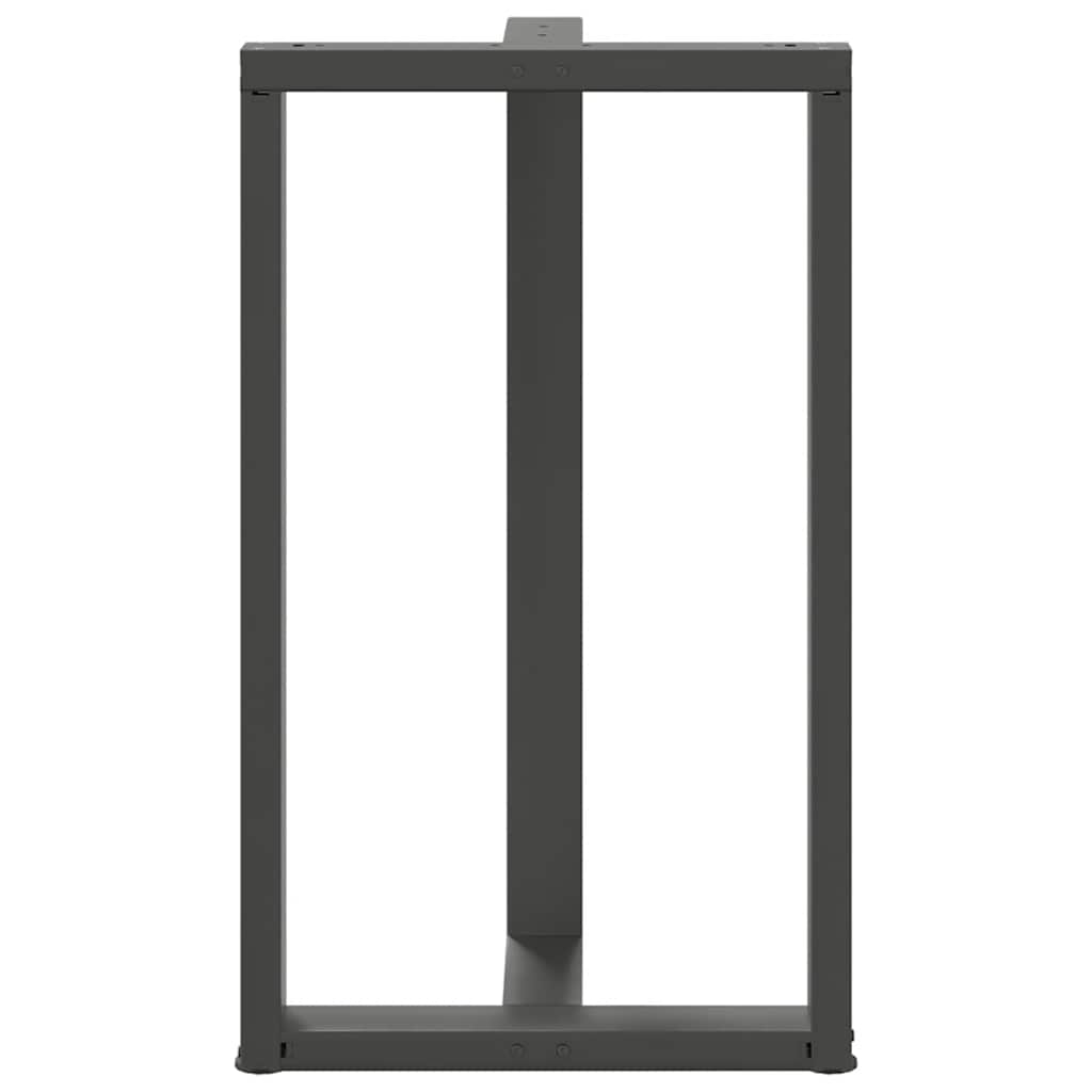 vidaXL Picioare de masă de bar în formă de T, 2 buc., antracit, 60x35x(100-101) cm, oțel vidaXL Picioare de masă de bar în formă de T, 2 buc., antracit, 60x35x(100-101) cm, oțel