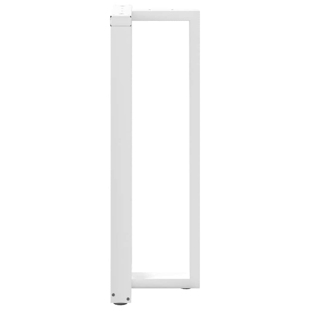 vidaXL Picioare de masă de bar în formă de T, 2 buc., alb, 40x35x(110-111) cm, oțel vidaXL Picioare de masă de bar în formă de T, 2 buc., alb, 40x35x(110-111) cm, oțel