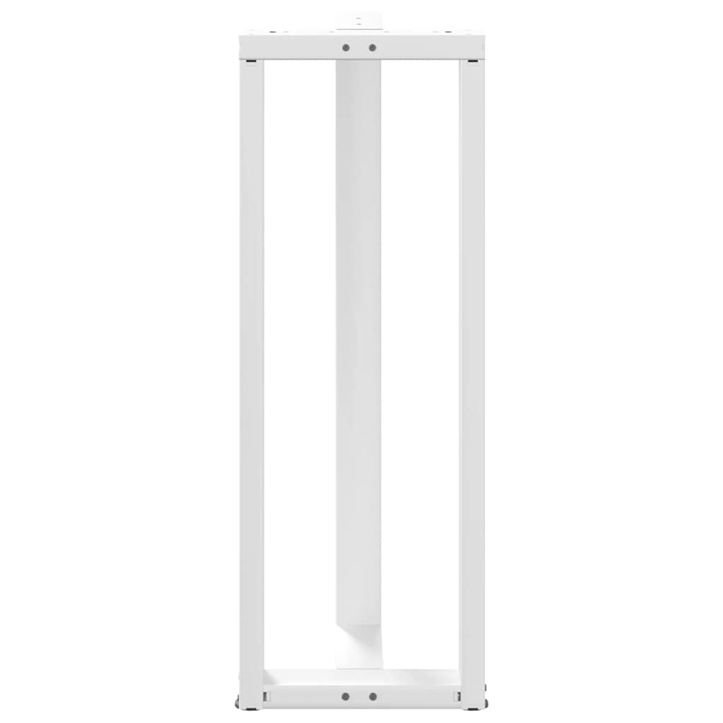 vidaXL Picioare de masă de bar în formă de T, 2 buc., alb, 40x35x(110-111) cm, oțel vidaXL Picioare de masă de bar în formă de T, 2 buc., alb, 40x35x(110-111) cm, oțel