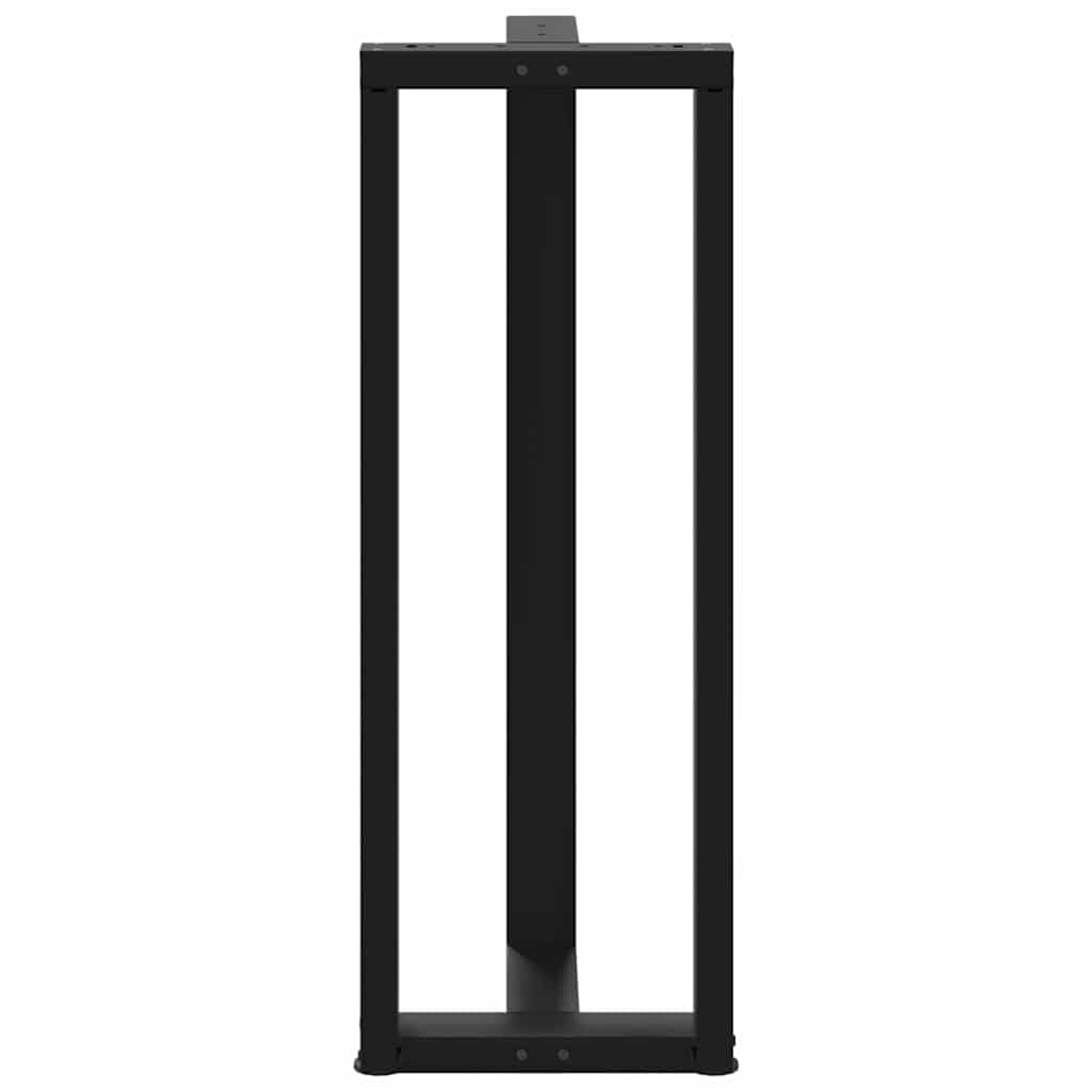 vidaXL Picioare de masă de bar în formă de T, 2 buc., negru, 50x35x(110-111) cm, oțel vidaXL Picioare de masă de bar în formă de T, 2 buc., negru, 50x35x(110-111) cm, oțel