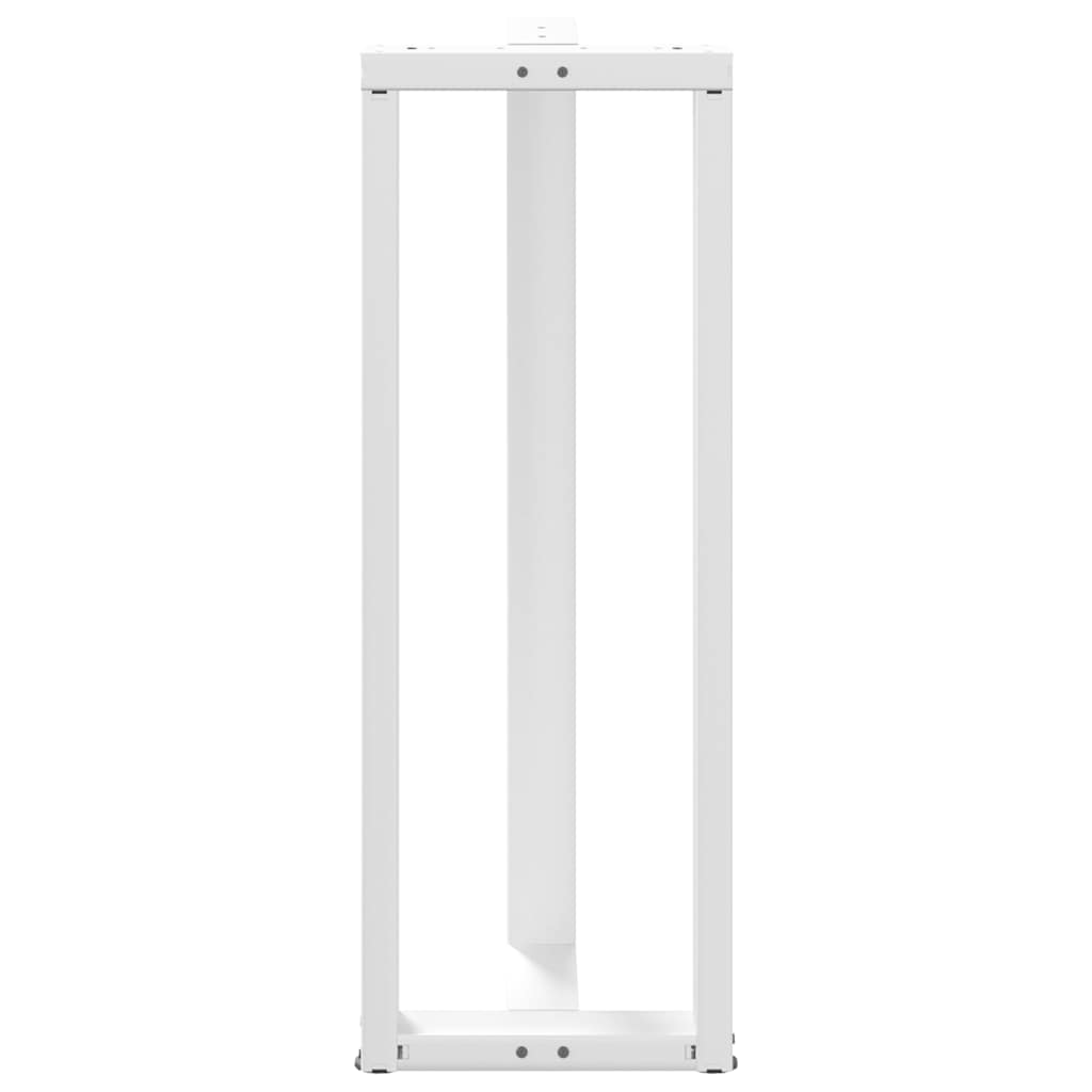 vidaXL Picioare de masă de bar în formă de T, 2 buc., alb, 50x35x(110-111) cm, oțel vidaXL Picioare de masă de bar în formă de T, 2 buc., alb, 50x35x(110-111) cm, oțel