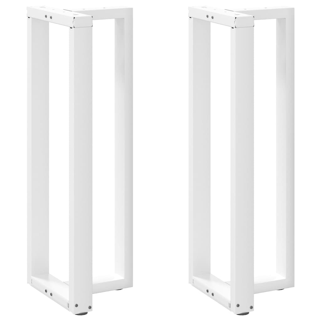 vidaXL Picioare de masă de bar în formă de T, 2 buc., alb, 50x35x(110-111) cm, oțel vidaXL Picioare de masă de bar în formă de T, 2 buc., alb, 50x35x(110-111) cm, oțel