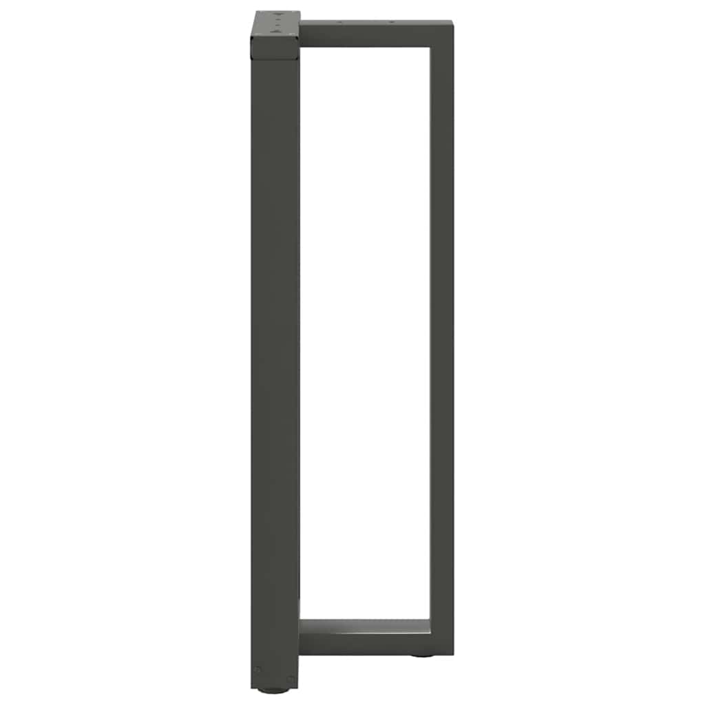 vidaXL Picioare de masă de bar în formă de T, 2 buc., antracit, 50x35x(110-111) cm, oțel