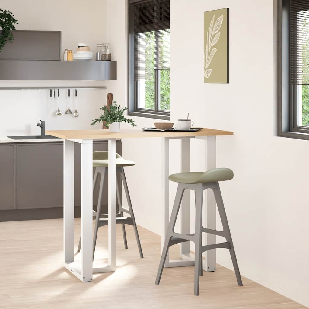 vidaXL Picioare de masă de bar în formă de T, 2 buc., alb, 60x35x(110-111) cm, oțel vidaXL Picioare de masă de bar în formă de T, 2 buc., alb, 60x35x(110-111) cm, oțel