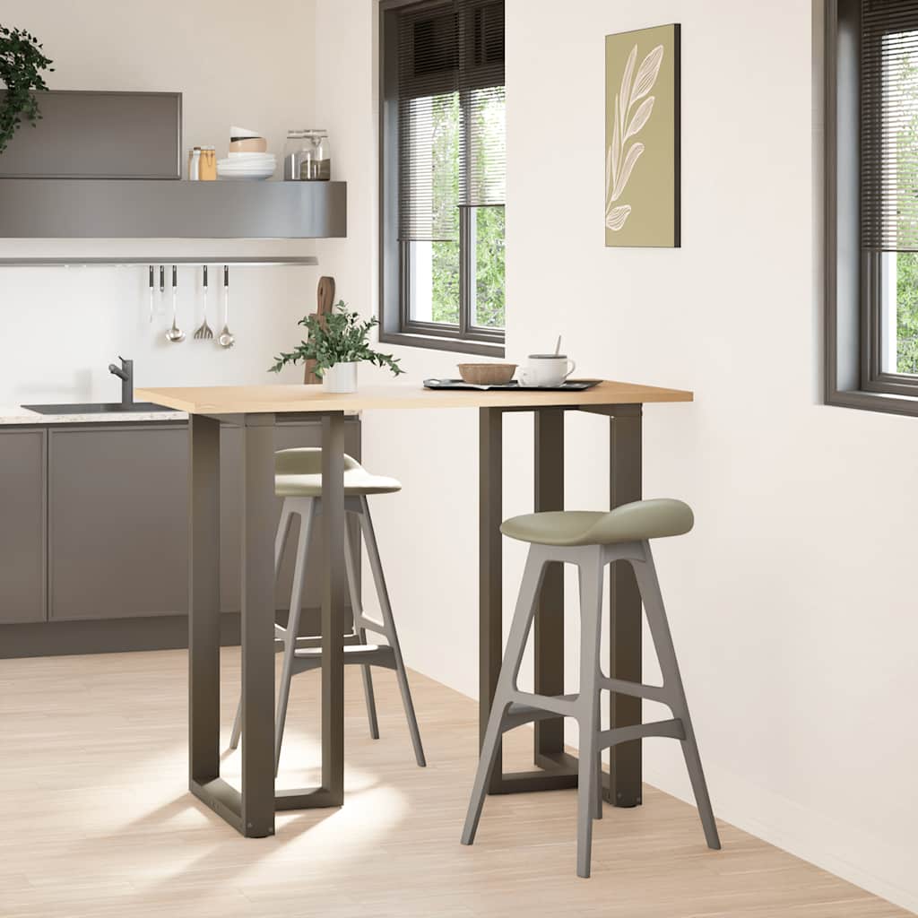 vidaXL Picioare de masă de bar în formă de T, 2 buc., negru, 60x35x(110-111) cm, oțel vidaXL Picioare de masă de bar în formă de T, 2 buc., negru, 60x35x(110-111) cm, oțel
