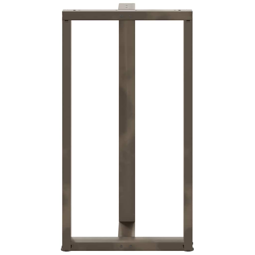 vidaXL Picioare de masă de bar în formă de T, 2 buc., negru, 60x35x(110-111) cm, oțel vidaXL Picioare de masă de bar în formă de T, 2 buc., negru, 60x35x(110-111) cm, oțel